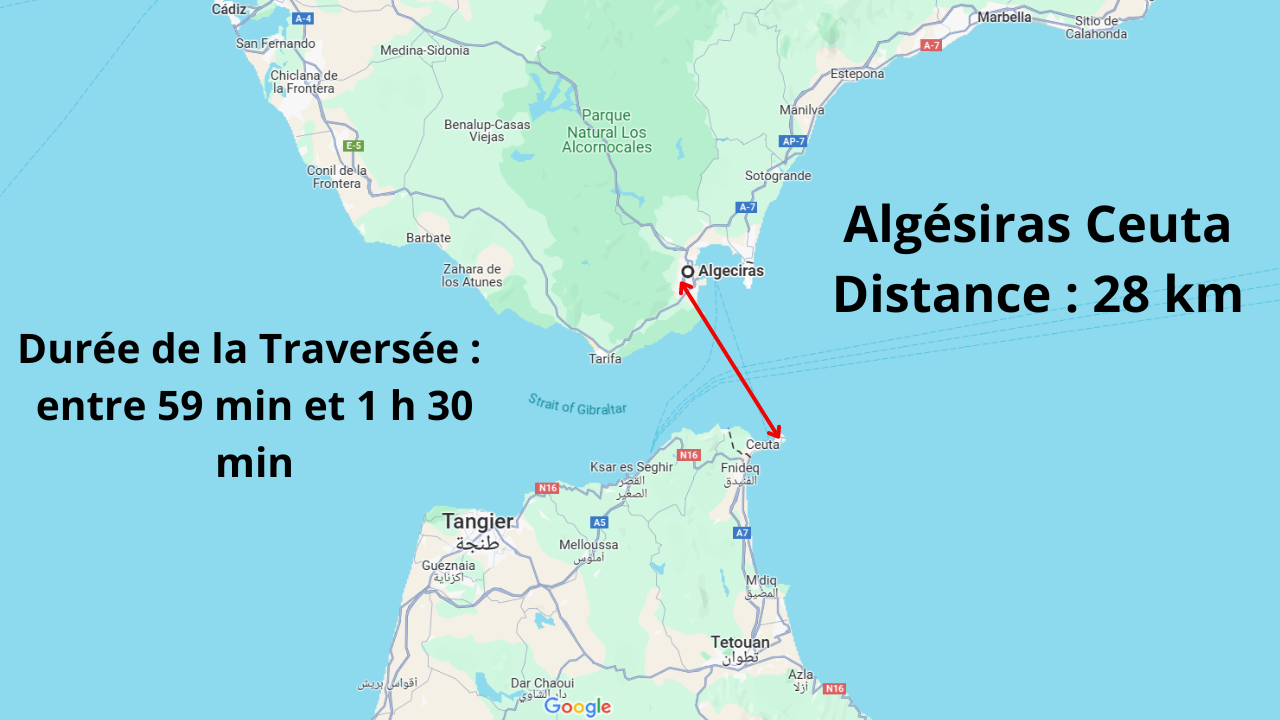 Algésiras Ceuta en ferry