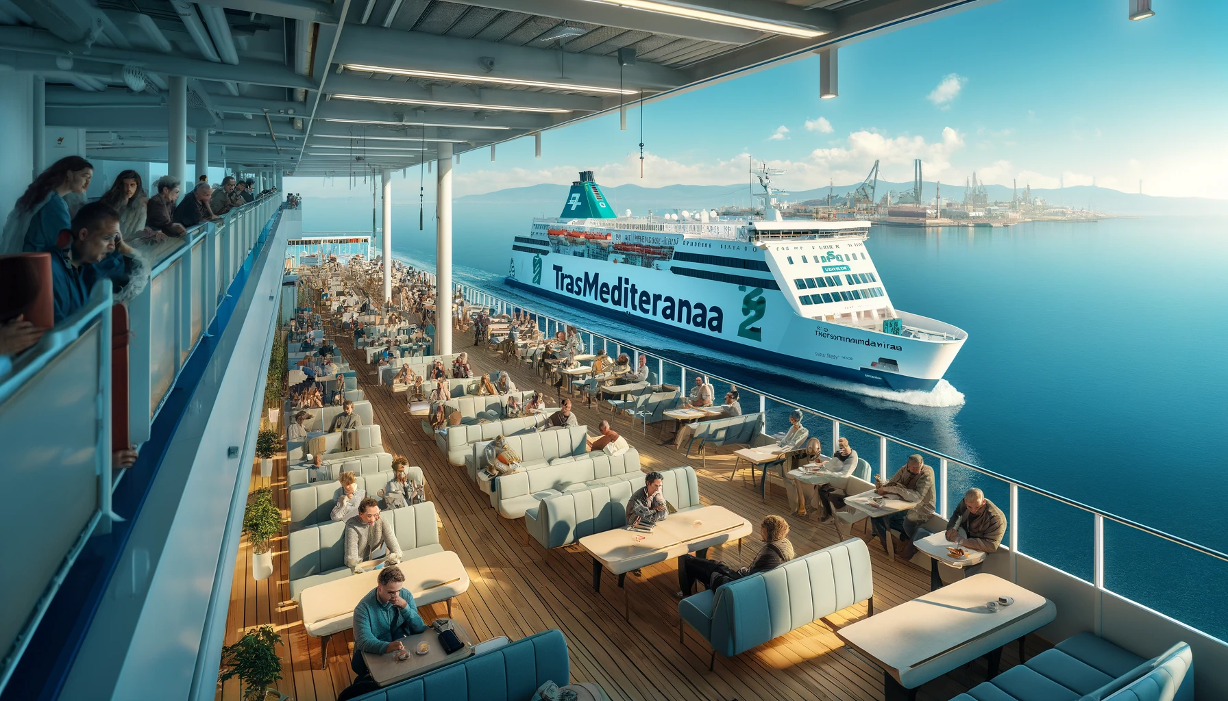 Un ferry d'Algeciras à Tanger avec Trasmediterranea